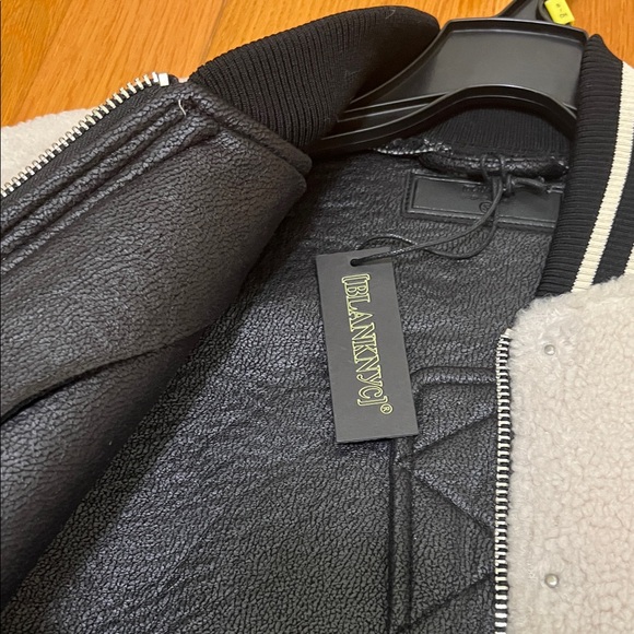 Blank NYC Black and White Sherpa Jacket - Picture 7 of 9